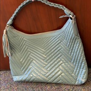 Cole Haan seafoam blue shoulder purse bag